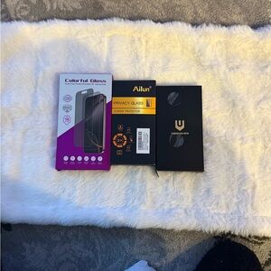 Ailun Privacy Glass Screen Protector - Black and Purple Packaging